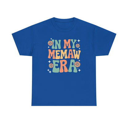 In My Memaw Era Funny Sarcastic Groovy Retro Mothers Day T-Shirt