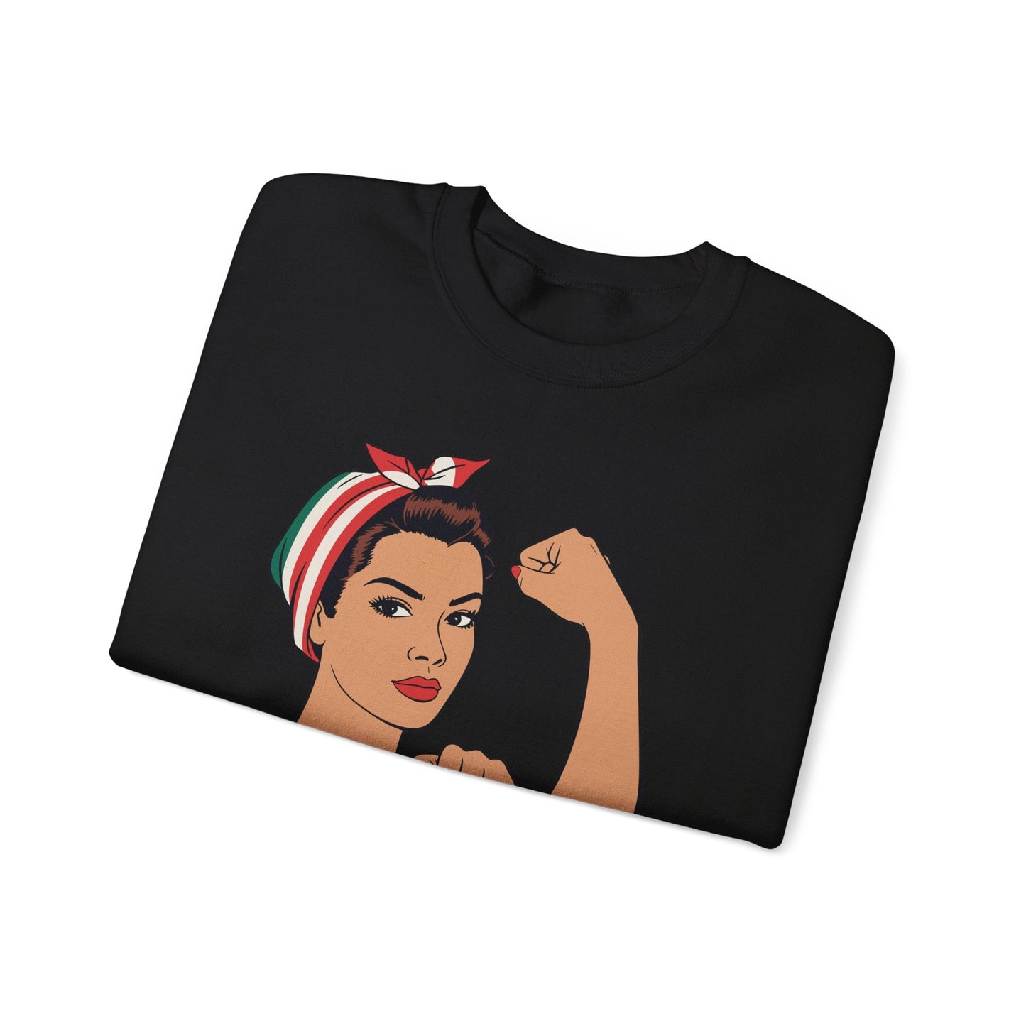 Mexican Girl Mujer Rosie Riveter Cinco De Mayo Fiesta  Sweatshirt Women