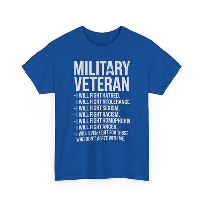 Military Veterans Against Trump 2025 Fight USA Election T-Shirt
