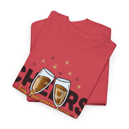 Happy New Year Cheers T-Shirt Festive New Year’s Eve Party Tee for Men and Women