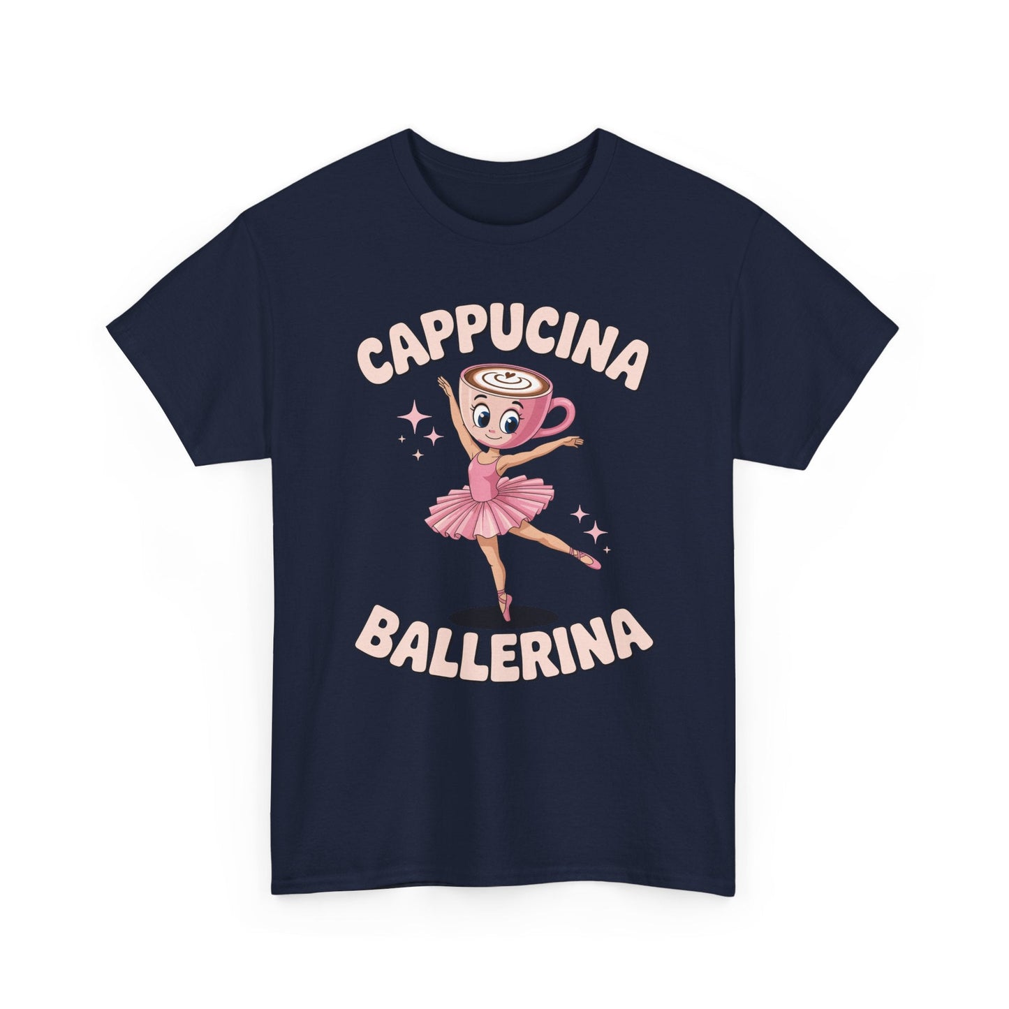Funny Ballerina Cappuccina Coffee Dance Lovers Italian Meme T-Shirt