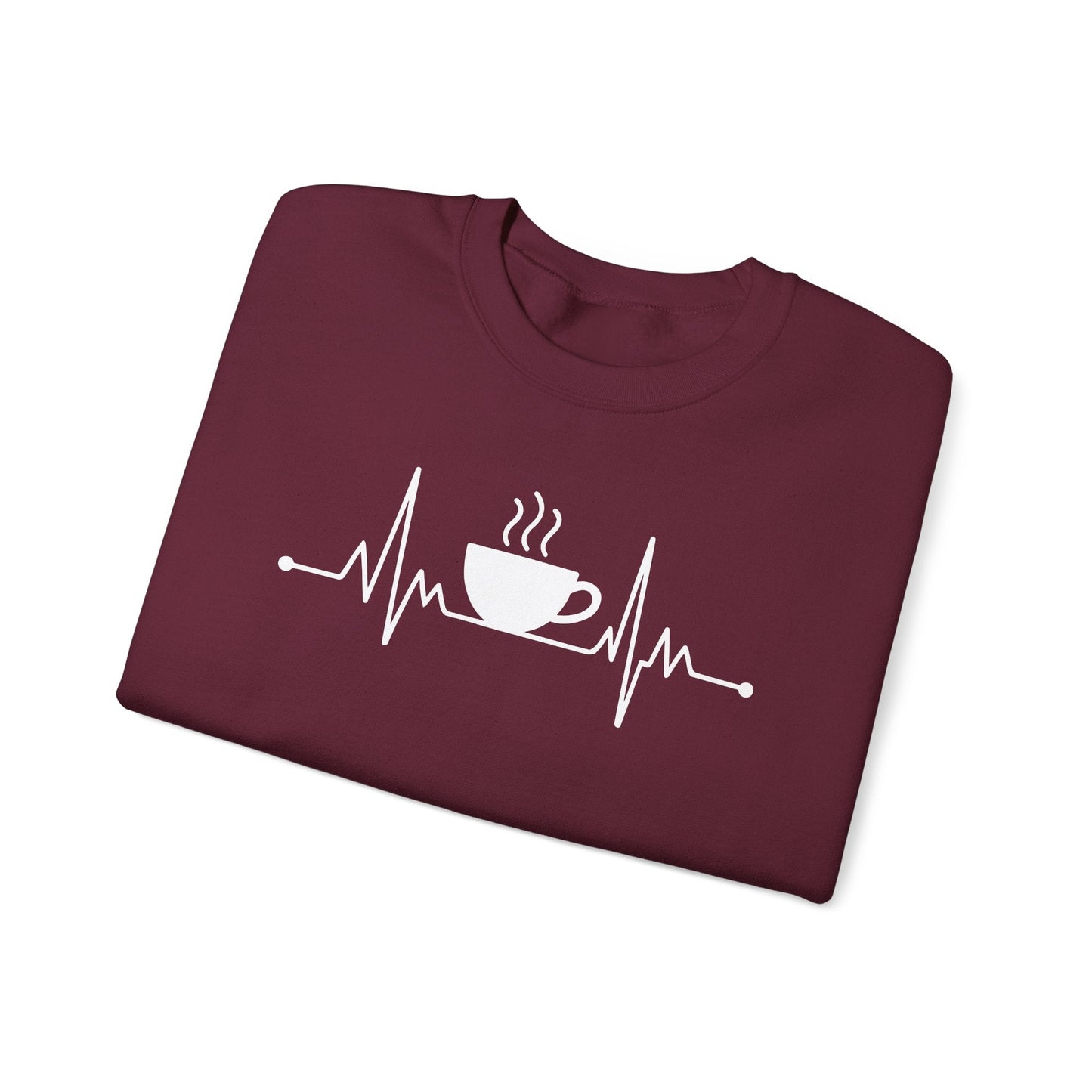 Coffee Heartbeat Drinking Coffee Sweatshirt