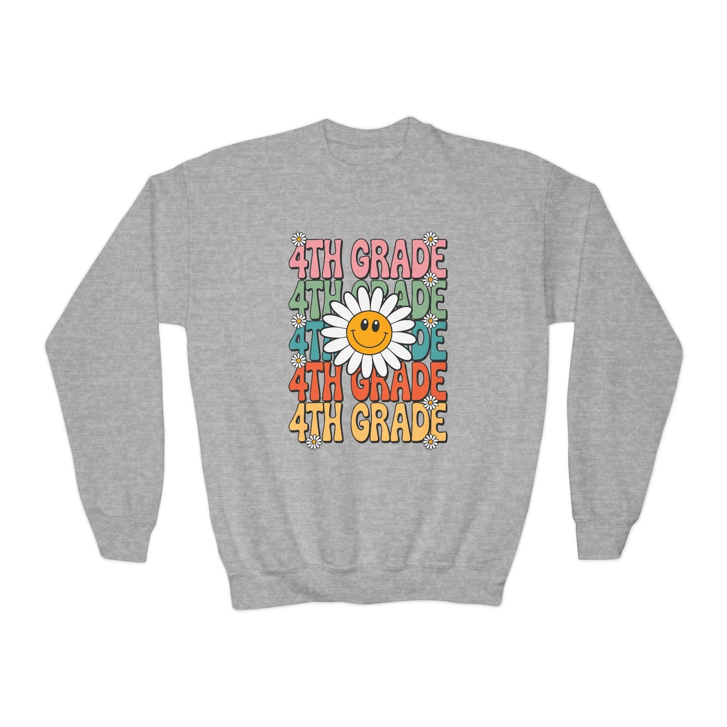 Groovy 4th Grade Back To School First Day of Fourth Grade Sweatshirt