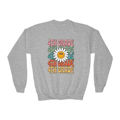 Groovy 4th Grade Back To School First Day of Fourth Grade Sweatshirt