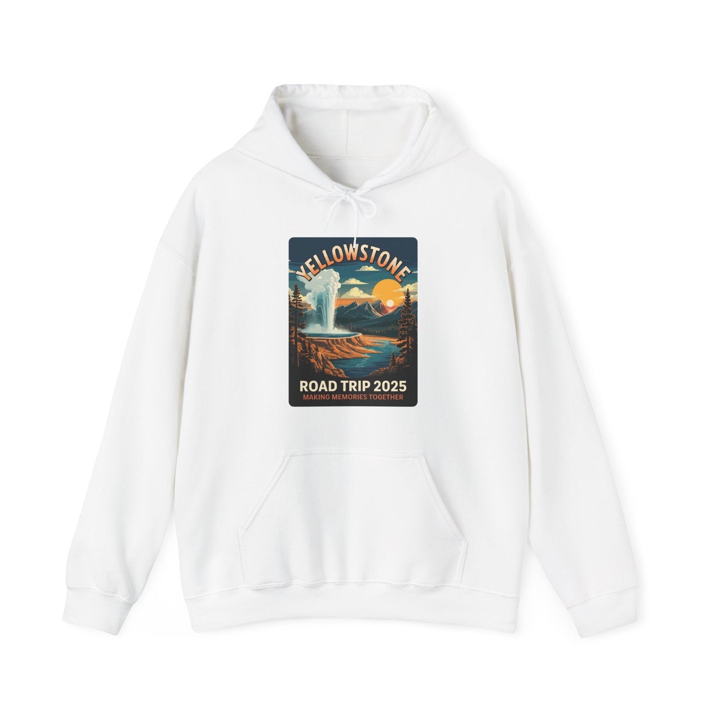 Yellowstone Family Road Trip 2025 National Park Outdoor Hoodie