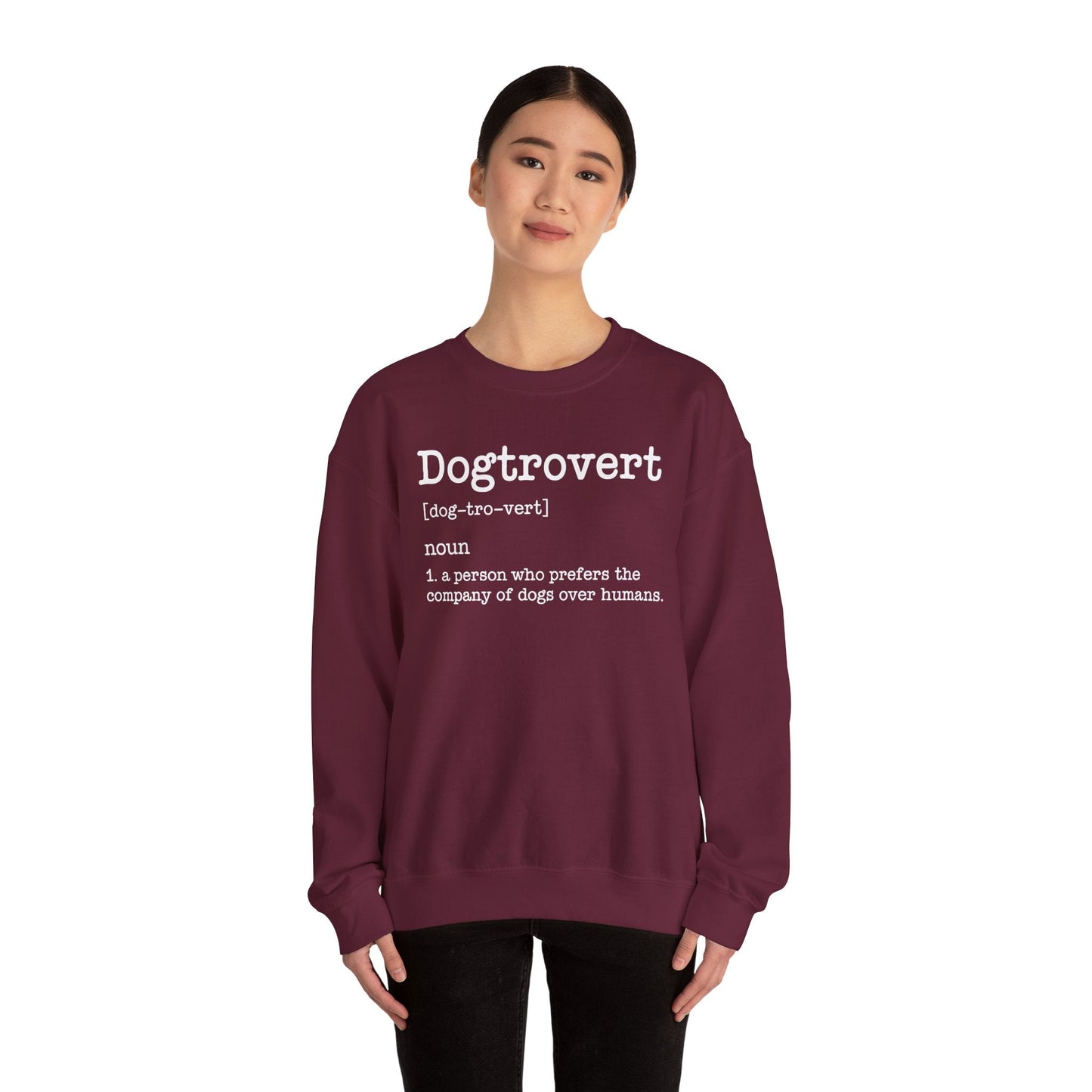 Dogtrovert Definition, Funny Dog Sweatshirt For Men Women