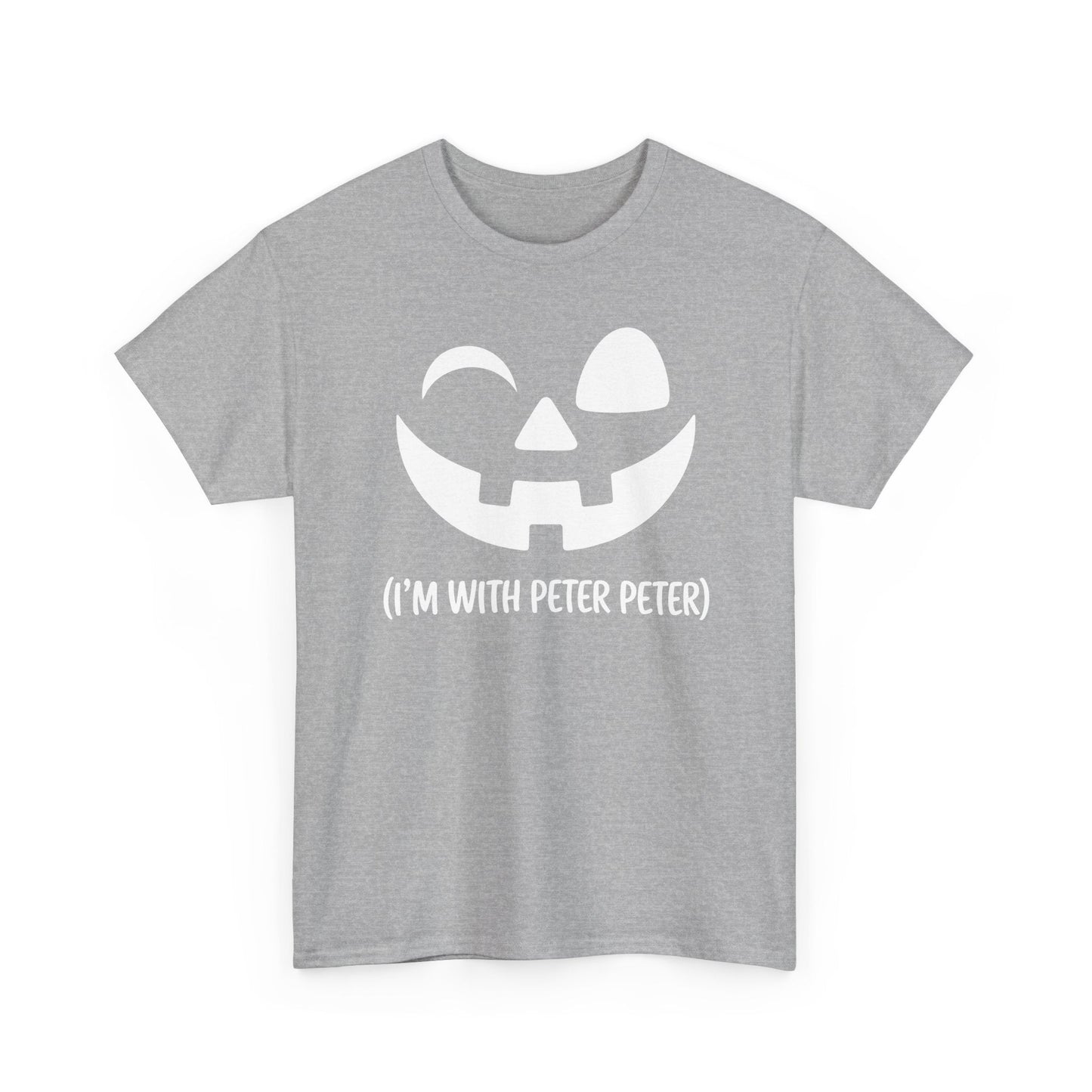 Im With Peter Couple Halloween Adult Eater Pumpkin T-Shirt