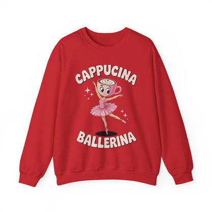 Funny Ballerina Cappuccina Coffee Dance Lovers Italian Meme Sweatshirt
