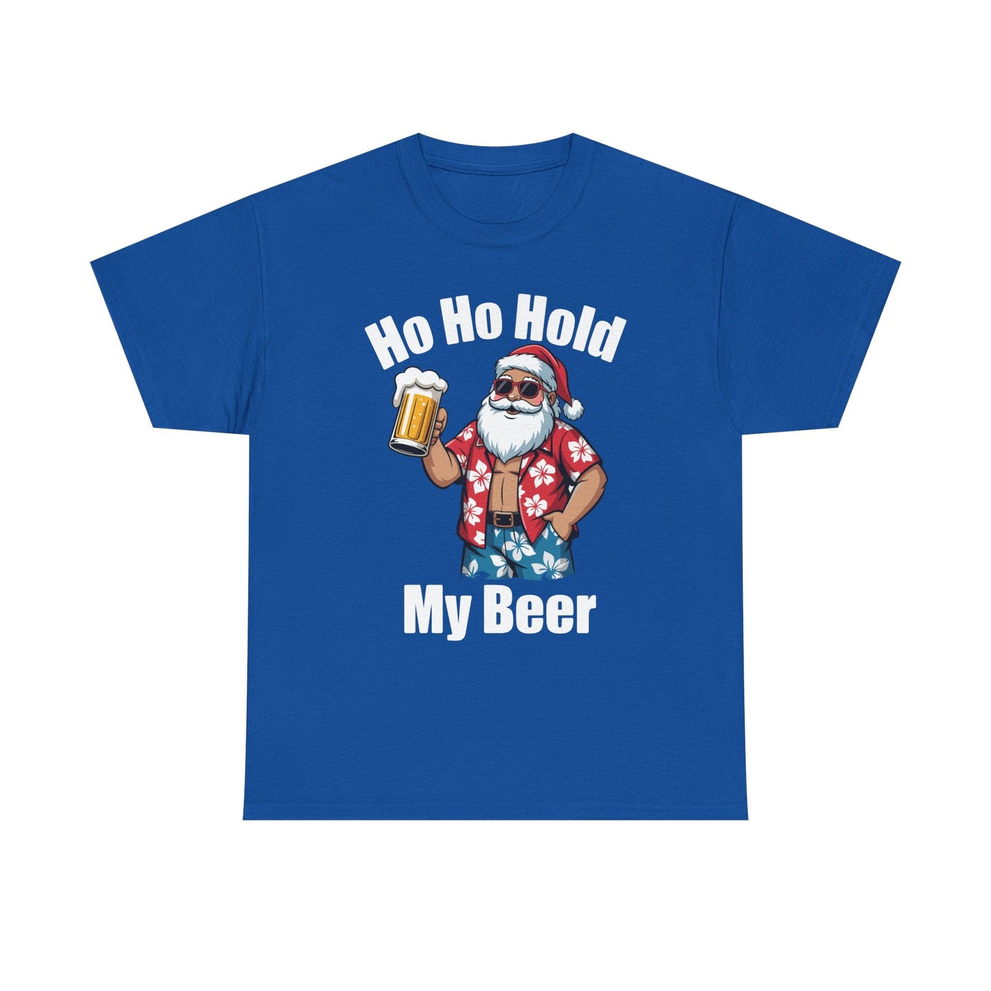 Funny Santa With Sunglasses And Beer Christmas in July T-Shirt