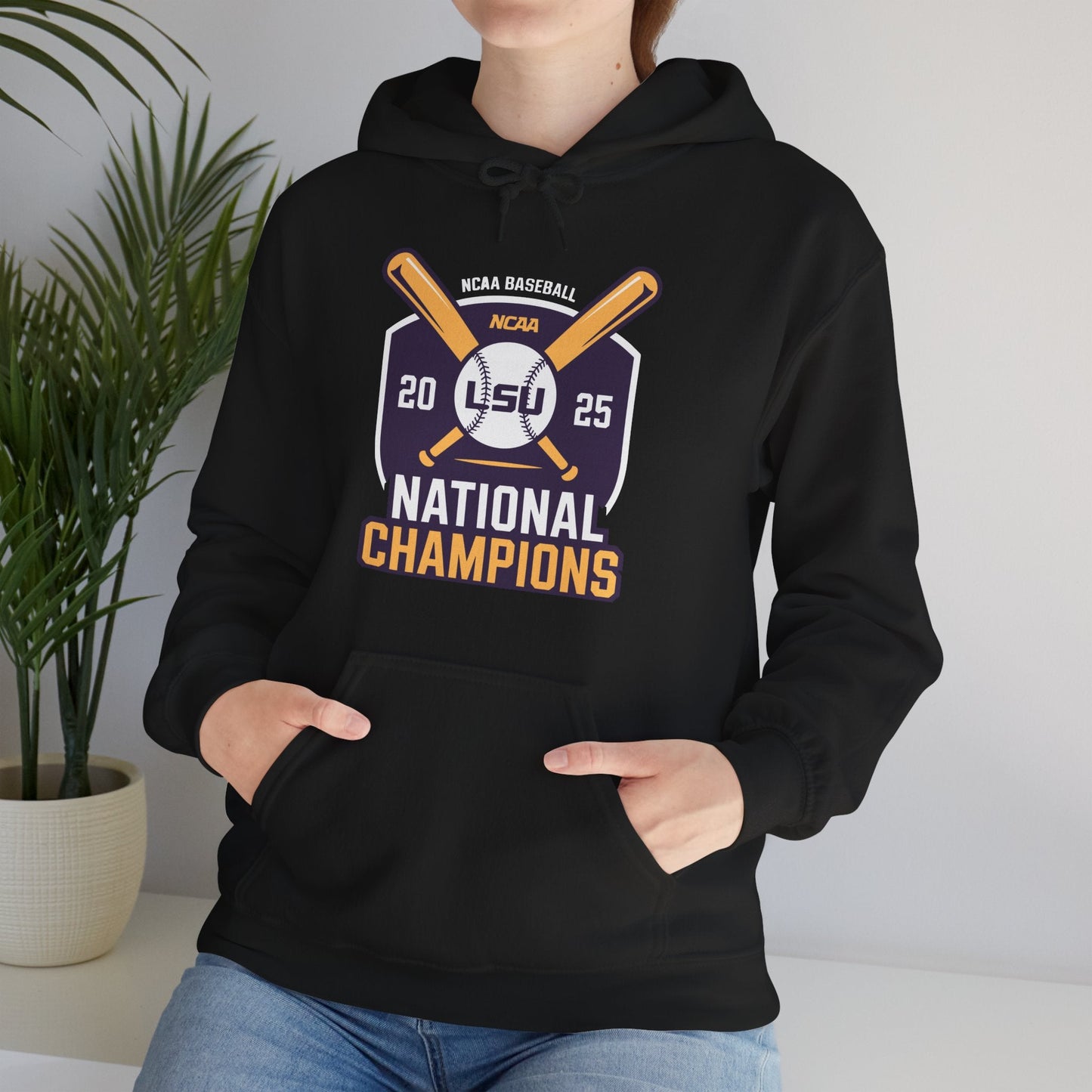 LSU Baseball 2025 National Champions Logo Hoodie
