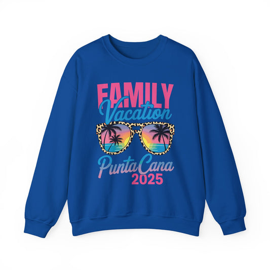 Family Vacation Punta Cana 2025 Matching Holiday Summer Sweatshirt
