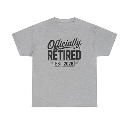 Funny Retirement 2026 Officially Retired Vintage Humor T-Shirt