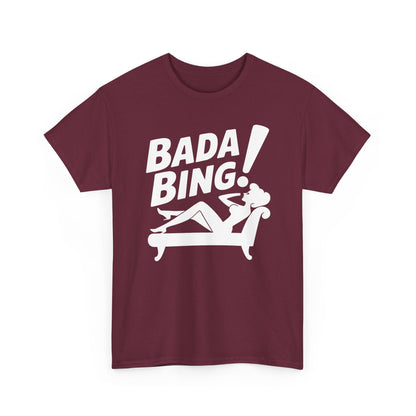 Funny Vintage Bada Sarcastic Bing Retro Sexy Girl Bada Bam T-Shirt
