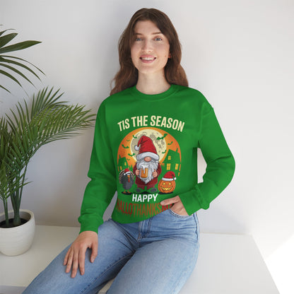 Happy Hallothanksmas Halloween Thanksgiving Merry Christmas Sweatshirt
