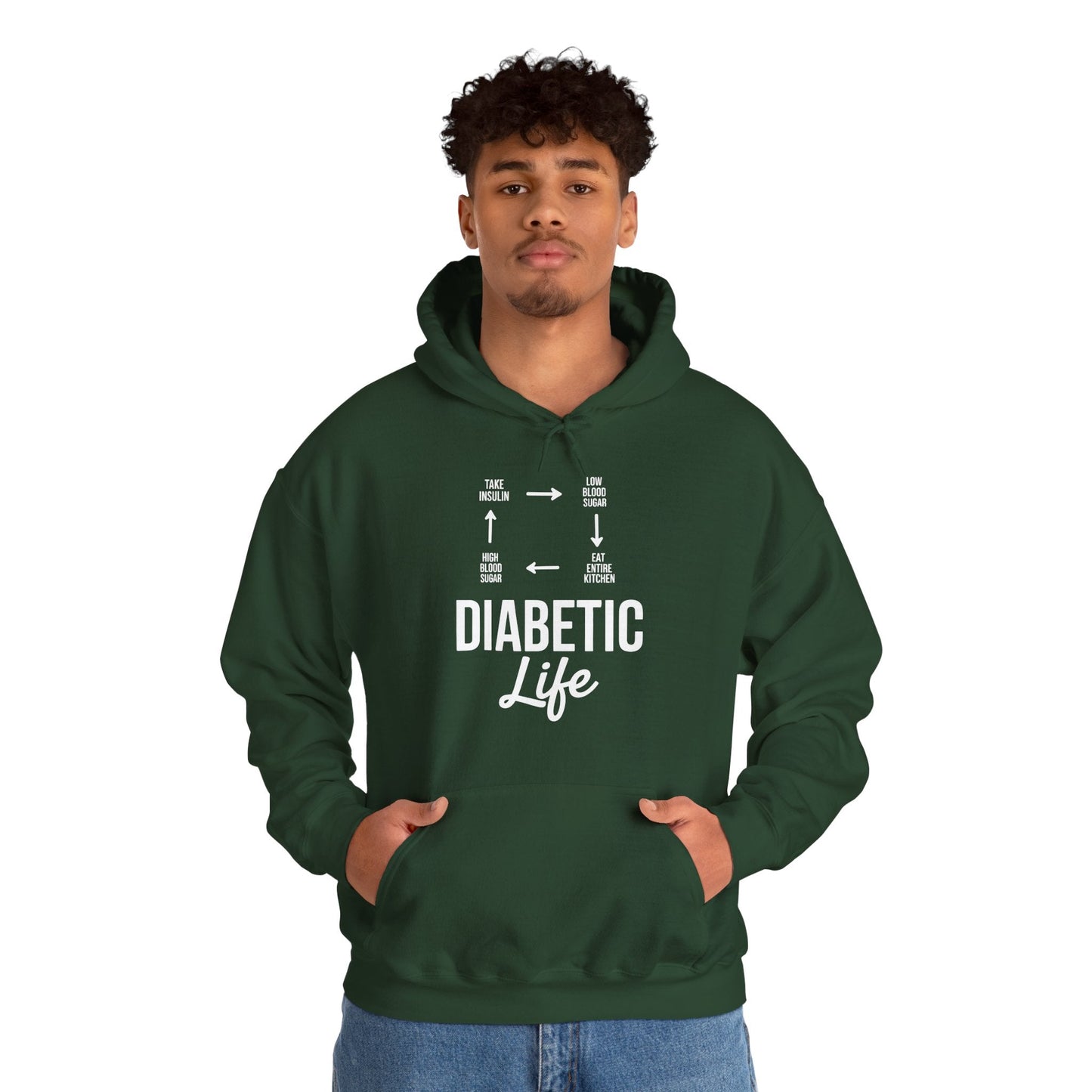 Funny Diabetic Type 1 Diabetes T1D Diabetes Awareness Hoodie