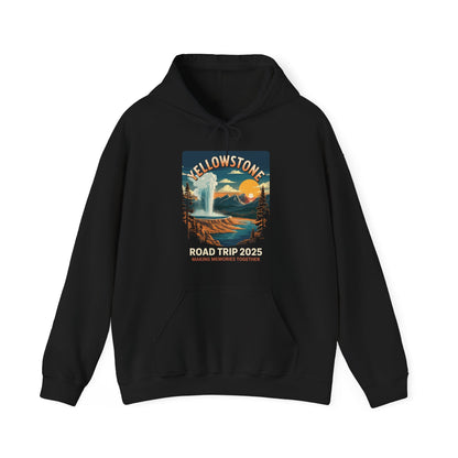 Yellowstone Family Road Trip 2025 National Park Outdoor Hoodie
