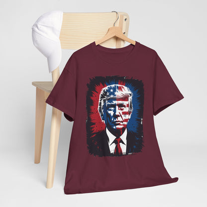 President Trump Portrait 4th July T-Shirt
