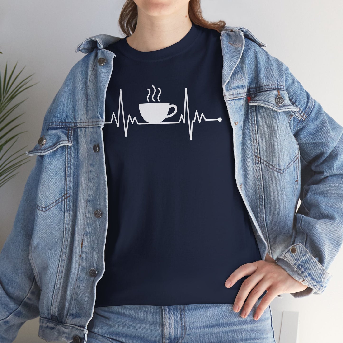 Coffee Heartbeat Drinking Coffee T-Shirt