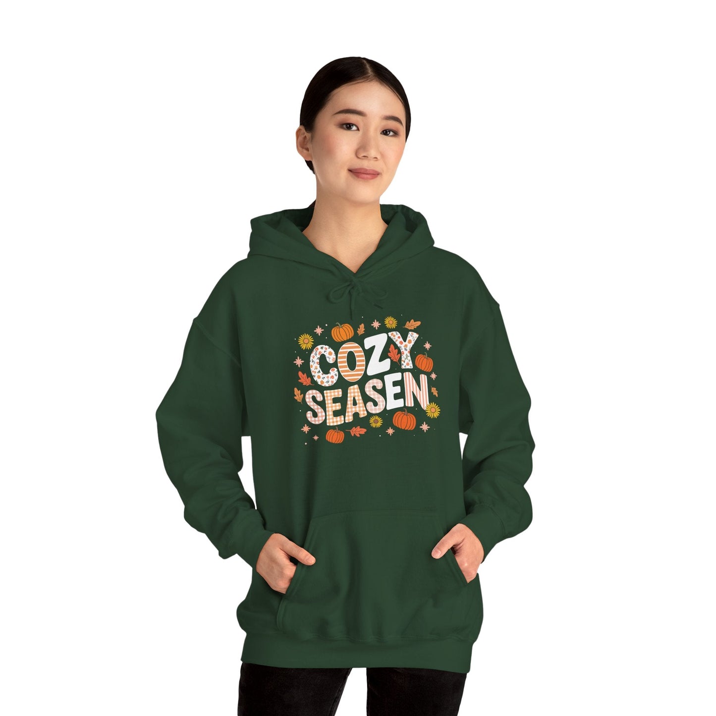 Cozy Season Autumn Fall Vibes Halloween Thanksgiving Pumpkin Hoodie