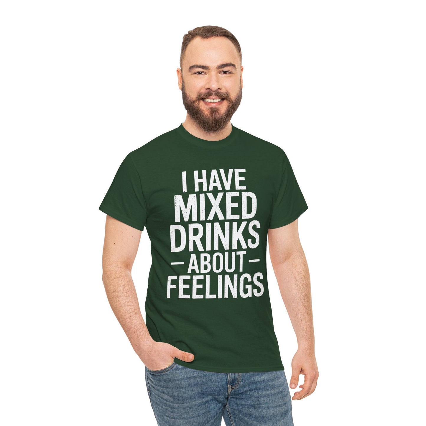 Funny Drinking I Have Mixed Drinks About Feelings T-Shirt