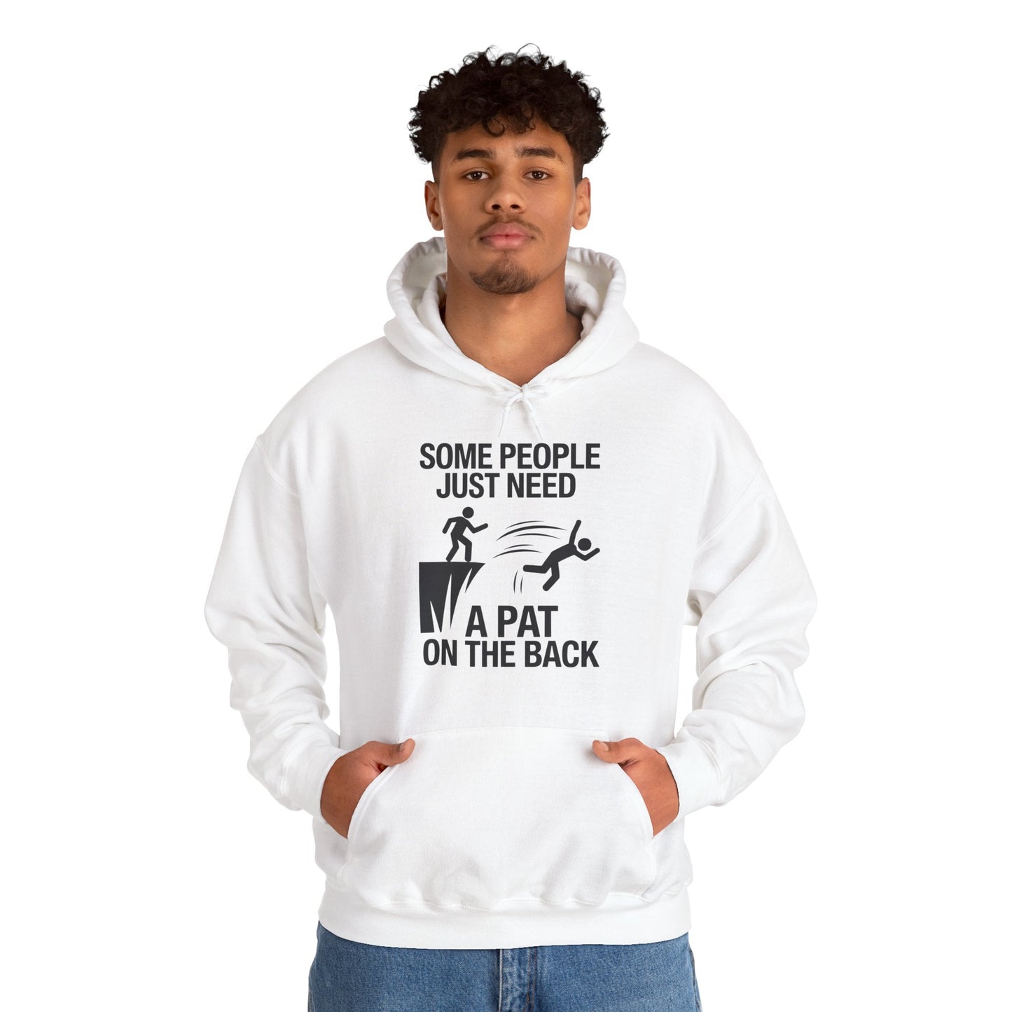 Funny Pat On The Back Adult Sarcastic Design Hoodie