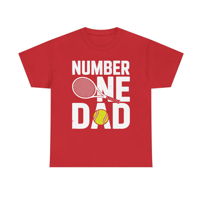 Tennis Dad Number One Daddy with Tennis Sayings Fathers Day T-Shirt