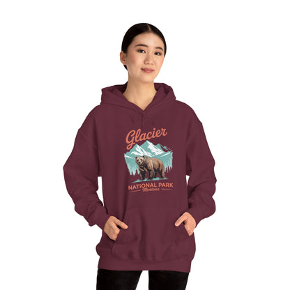 Glacier National Park retro Hoodie