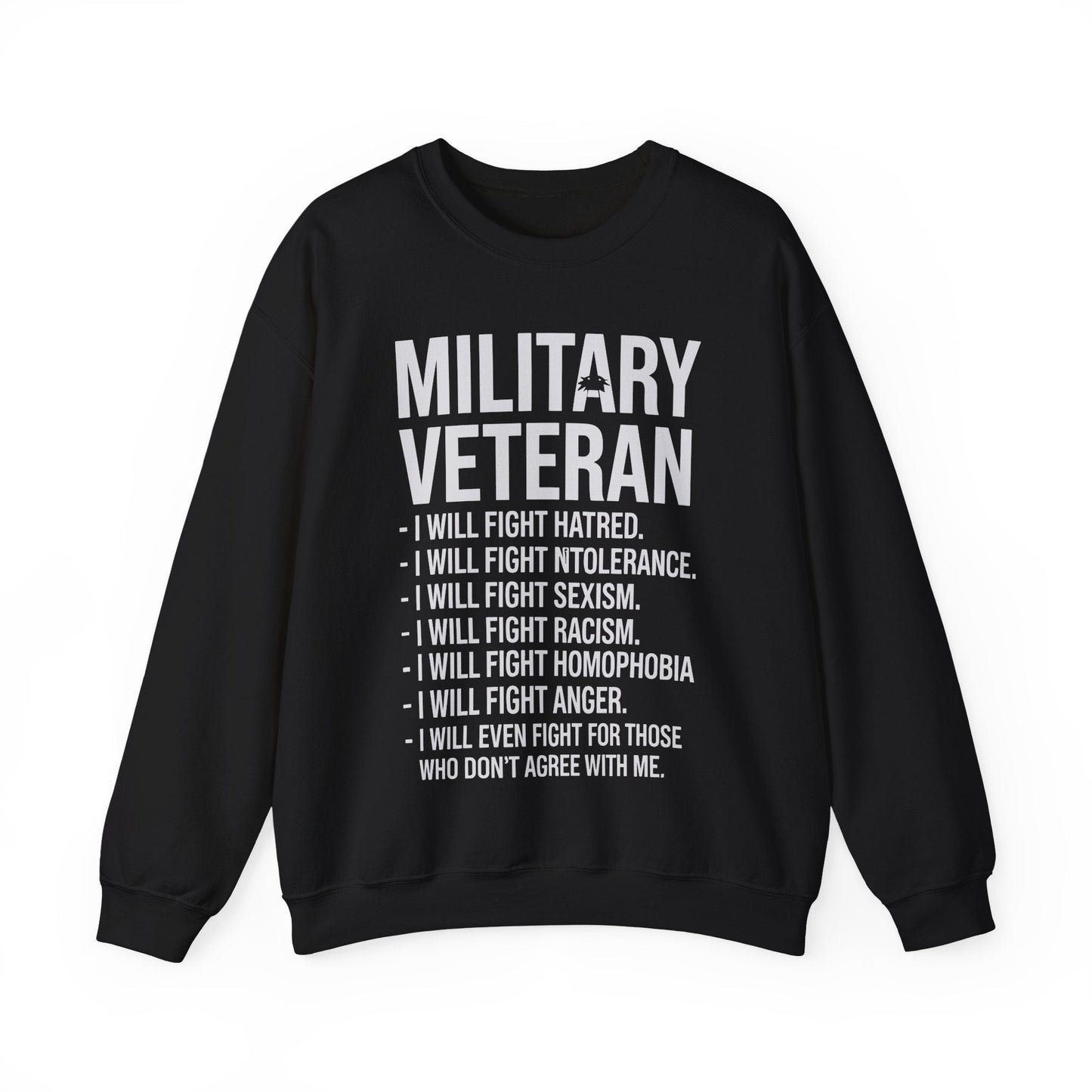 Military Veterans Against Trump 2025 Fight USA Election Sweatshirt