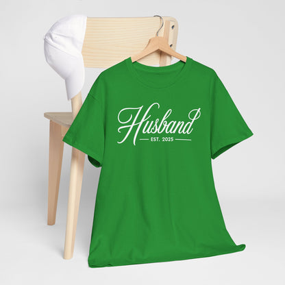 Couples Gifts For Husband And Wife Matching Husband Est 2025 Just Married Honeymoon Wedding T-Shirt
