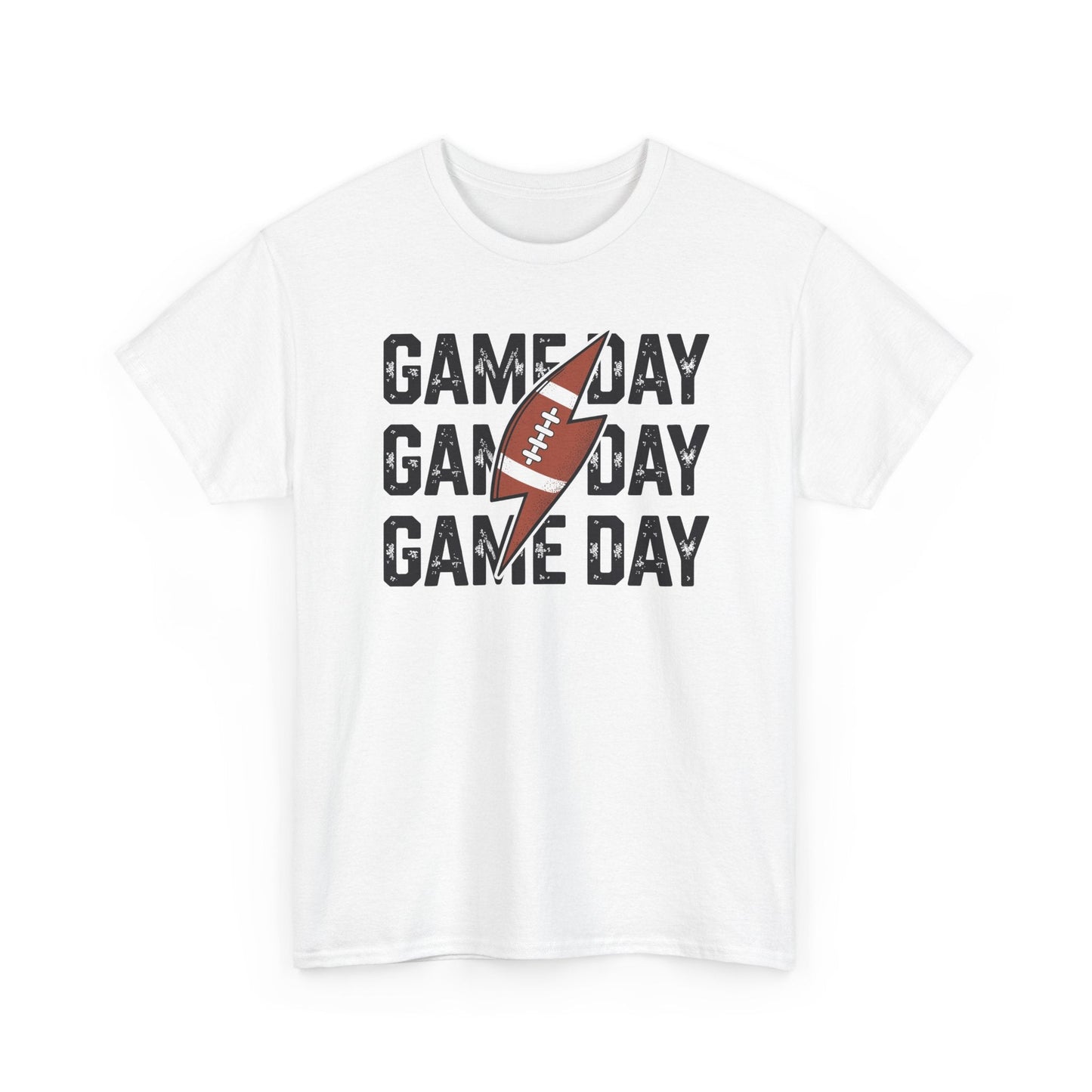 Vintage Game Day Football Lightning Bolt Funny Team Sport T-Shirt