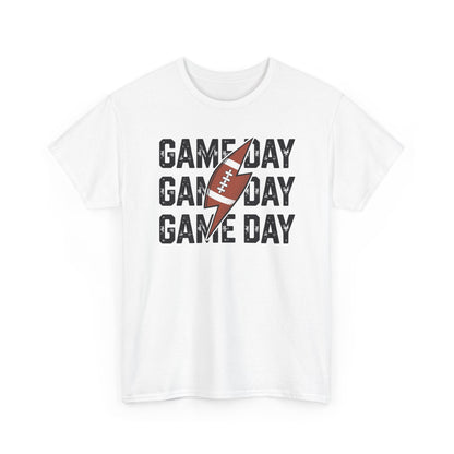 Vintage Game Day Football Lightning Bolt Funny Team Sport T-Shirt