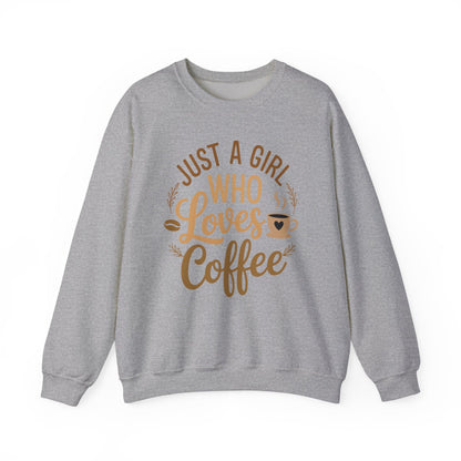 Just A Girl Who Loves Coffee Womens Coffee Lover Sweatshirt