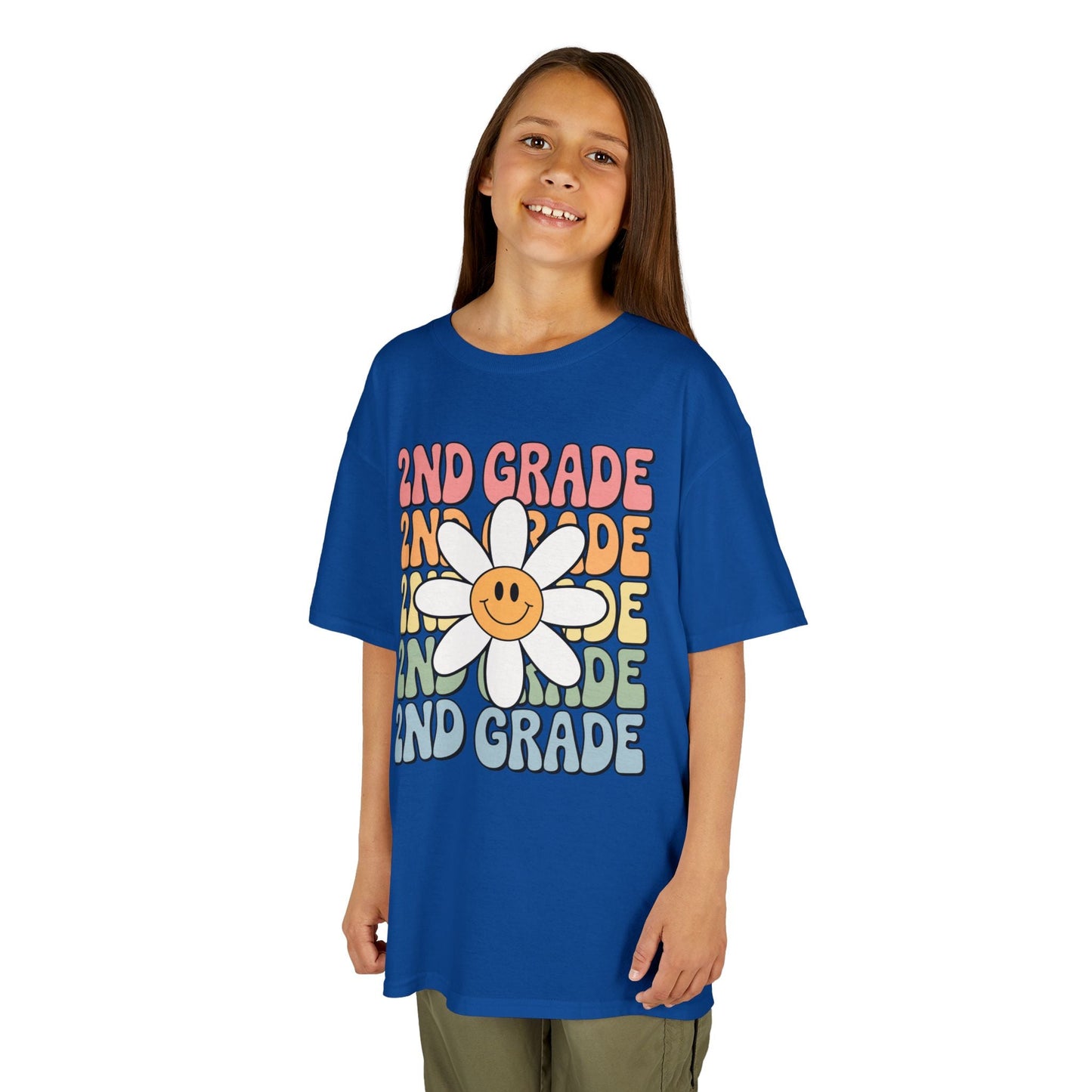 Groovy 2nd Grade Back To School First Day of Second Grade T-Shirt