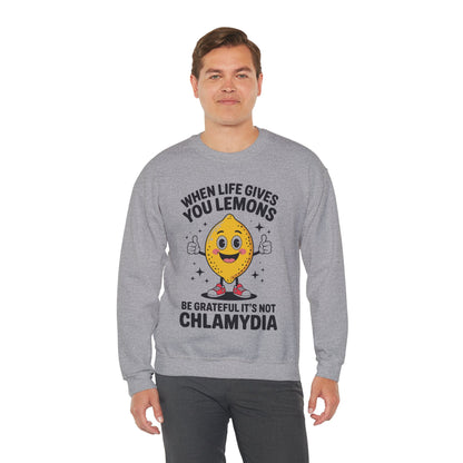 Lemons and Chlamydia Absurd Offensive Meme Sarcastic Edgy Sweatshirt