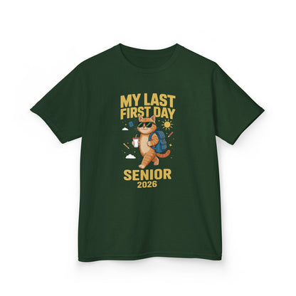 My Last First Day Senior 2026 Cat Back to School Cool Class T-Shirt