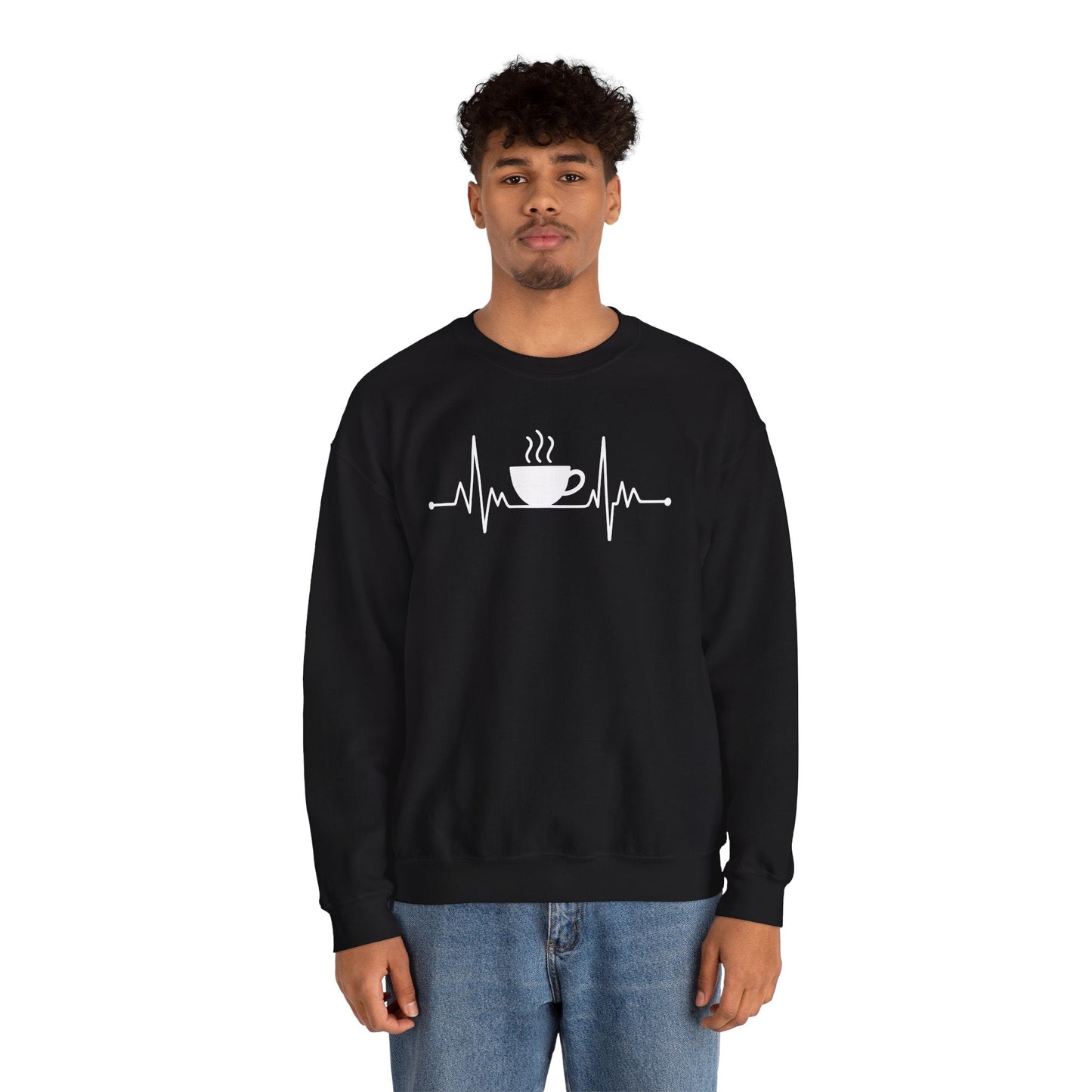Coffee Heartbeat Drinking Coffee Sweatshirt