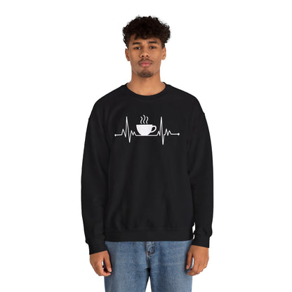 Coffee Heartbeat Drinking Coffee Sweatshirt