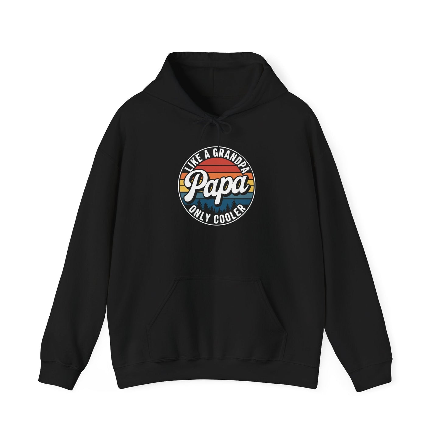 PAPA like a Grandpa ONLY COOLER Funny Dad Papa Definition Hoodie