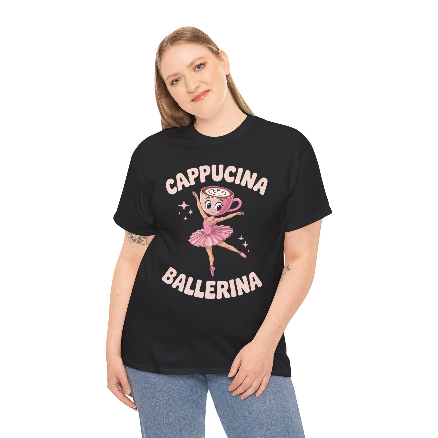 Funny Ballerina Cappuccina Coffee Dance Lovers Italian Meme T-Shirt