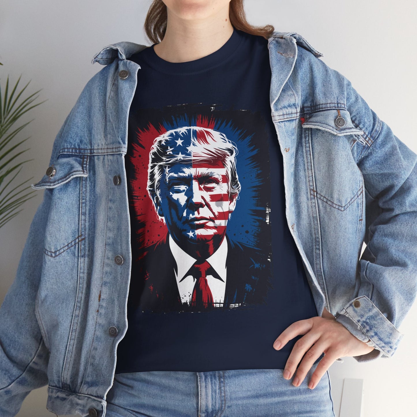 President Trump Portrait 4th July T-Shirt