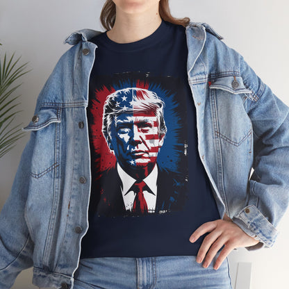 President Trump Portrait 4th July T-Shirt