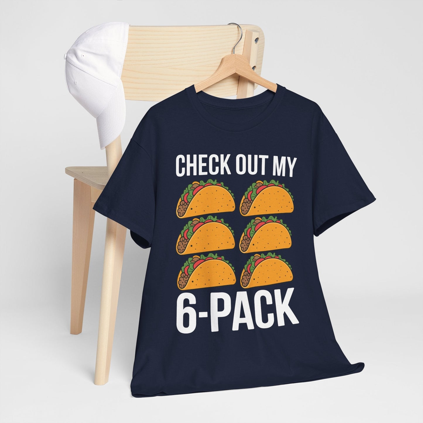 Funny 6 Pack Fitness Taco Mexican Gym Top for Taco Lovers T-Shirt