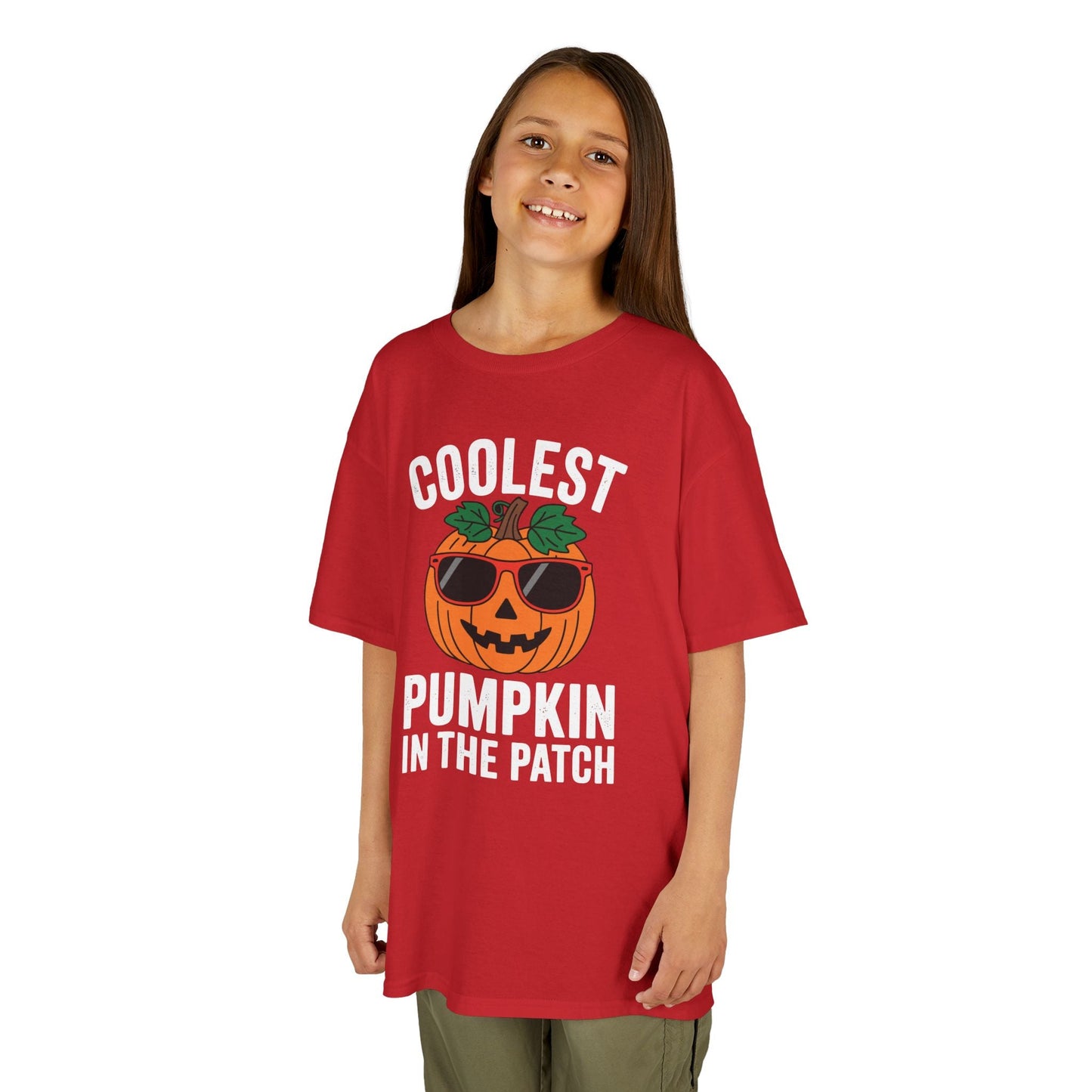 Kids Coolest Pumpkin In The Patch Halloween For Boys Girls T-Shirt