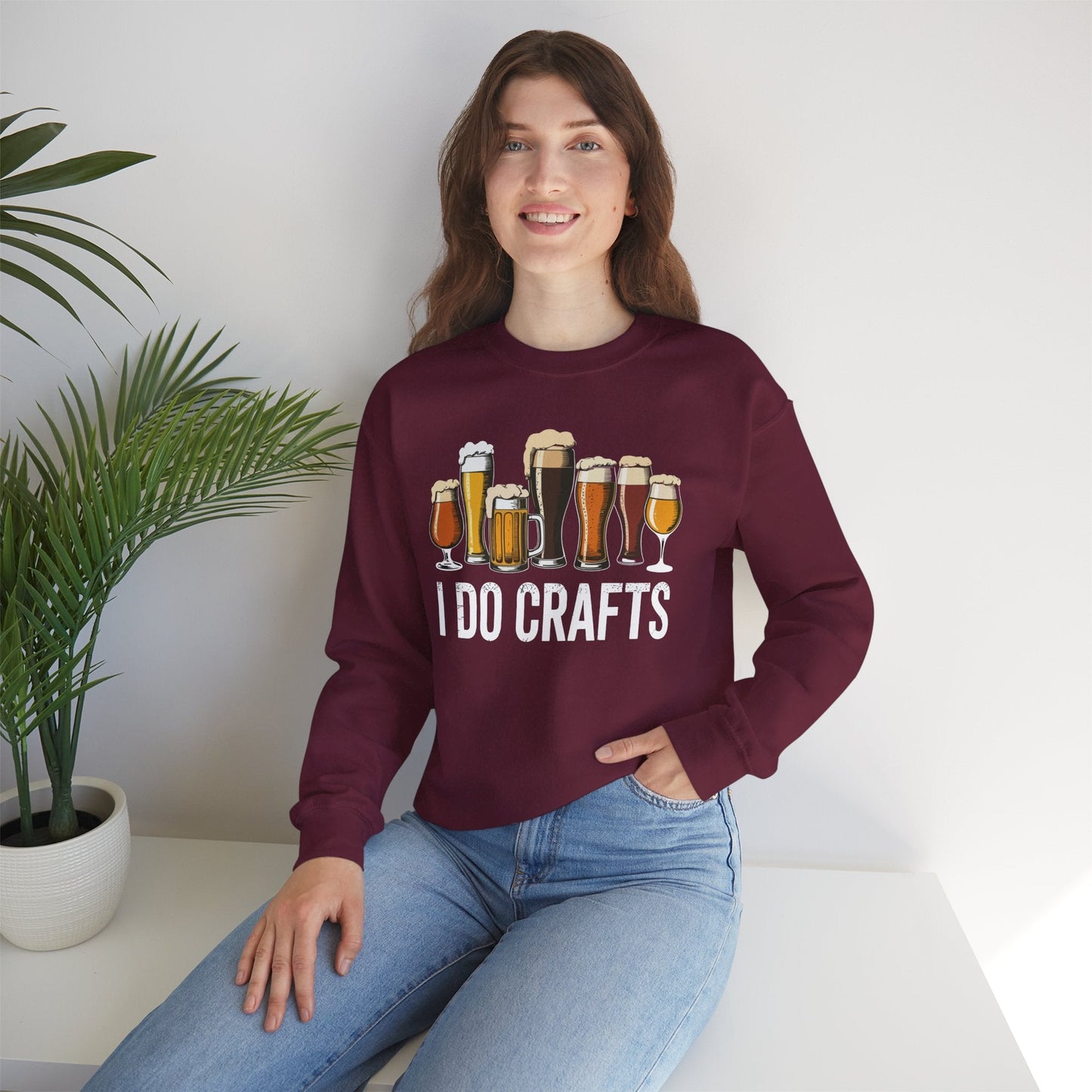 Craft Beer Vintage I Do Crafts Home Brew Art Sweatshirt
