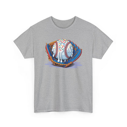 Baseball Drip Ice Cream Sprinkles Baseball Glove T-Shirt