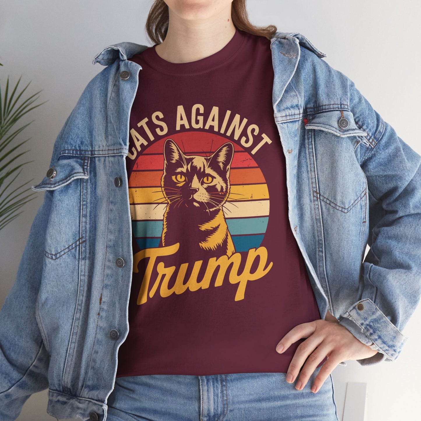 Cats Against Trump Funny Anti Trump Election Funny Cat T-Shirt