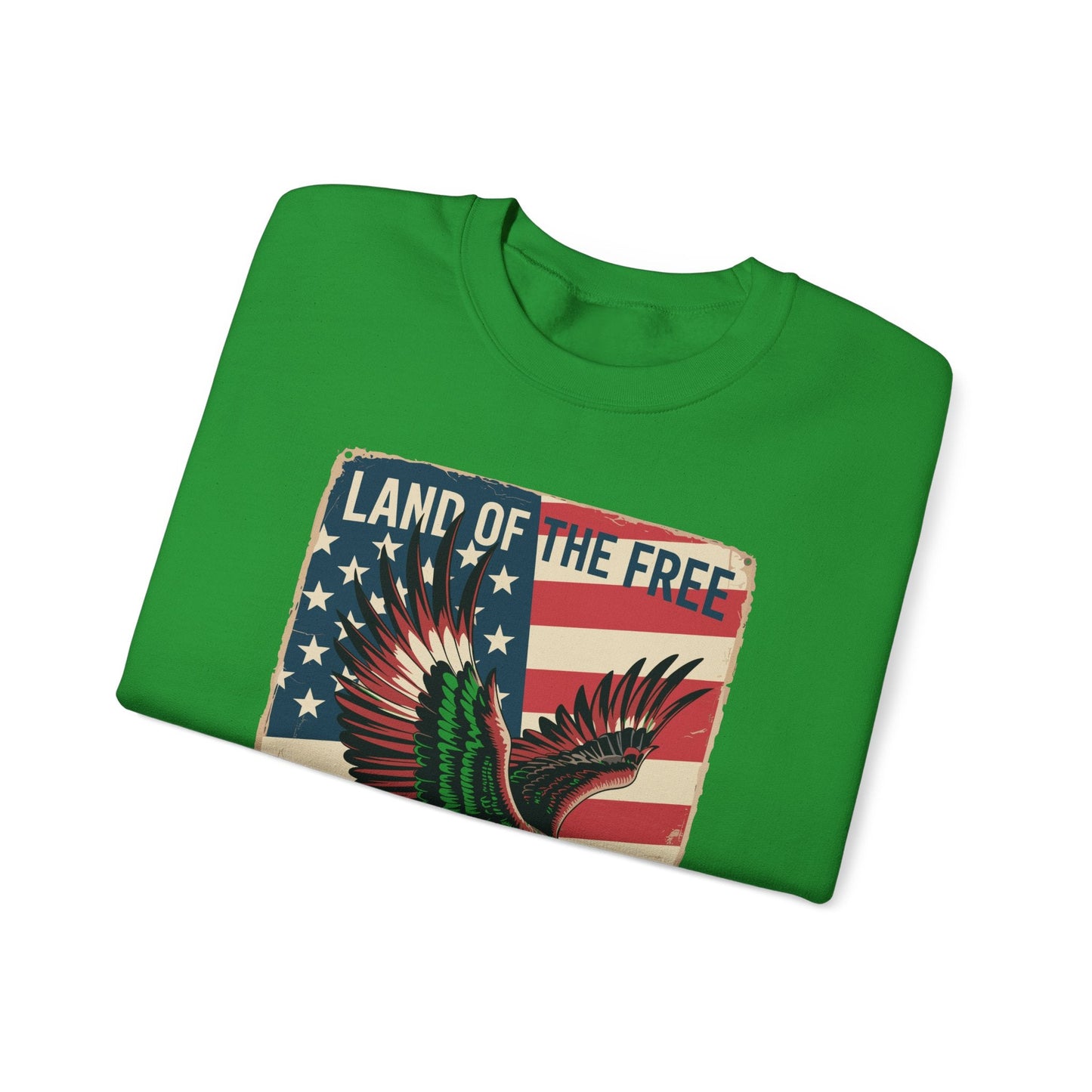 America Eagle Land of the Free Because of the Brave Sweatshirt