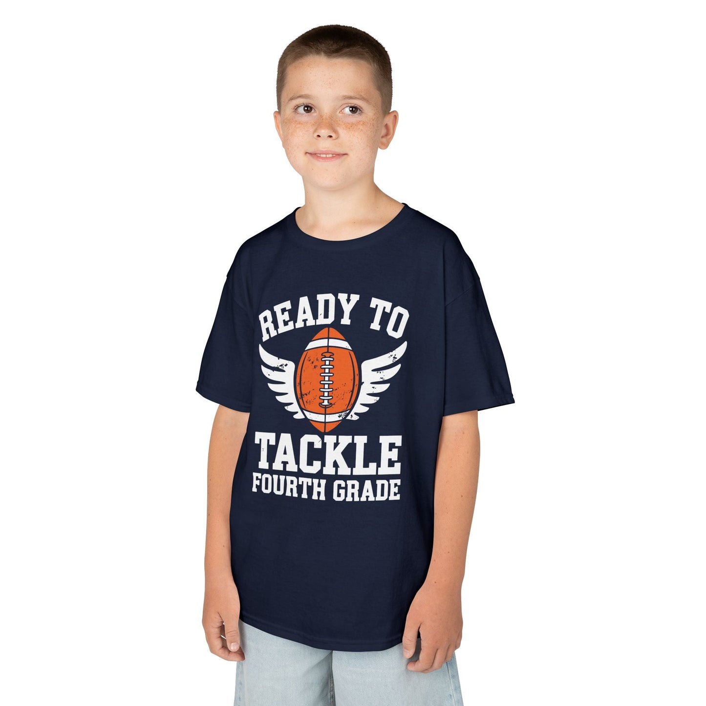 Ready To Tackle Fourth Grade Back To School Football T-Shirt