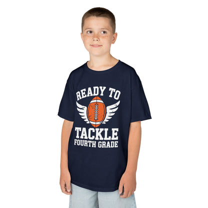 Ready To Tackle Fourth Grade Back To School Football T-Shirt