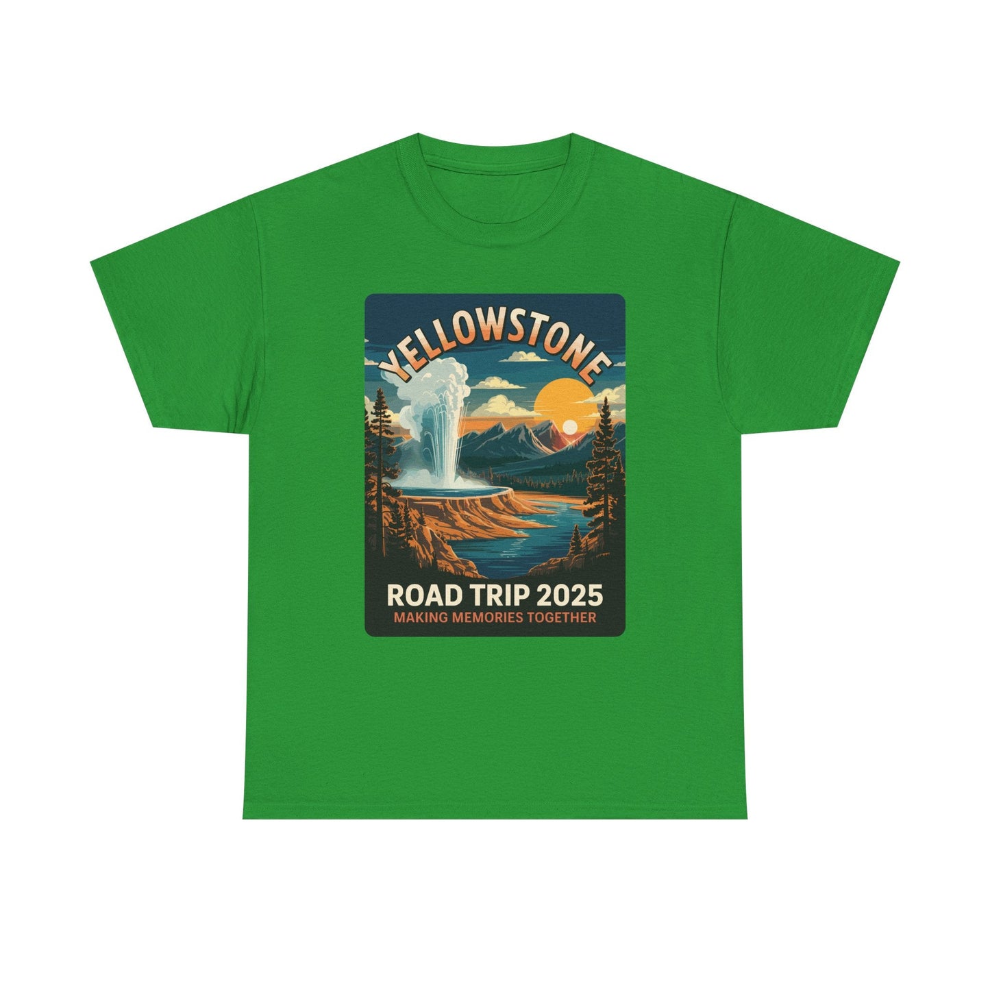 Yellowstone Family Road Trip 2025 National Park Outdoor T-Shirt